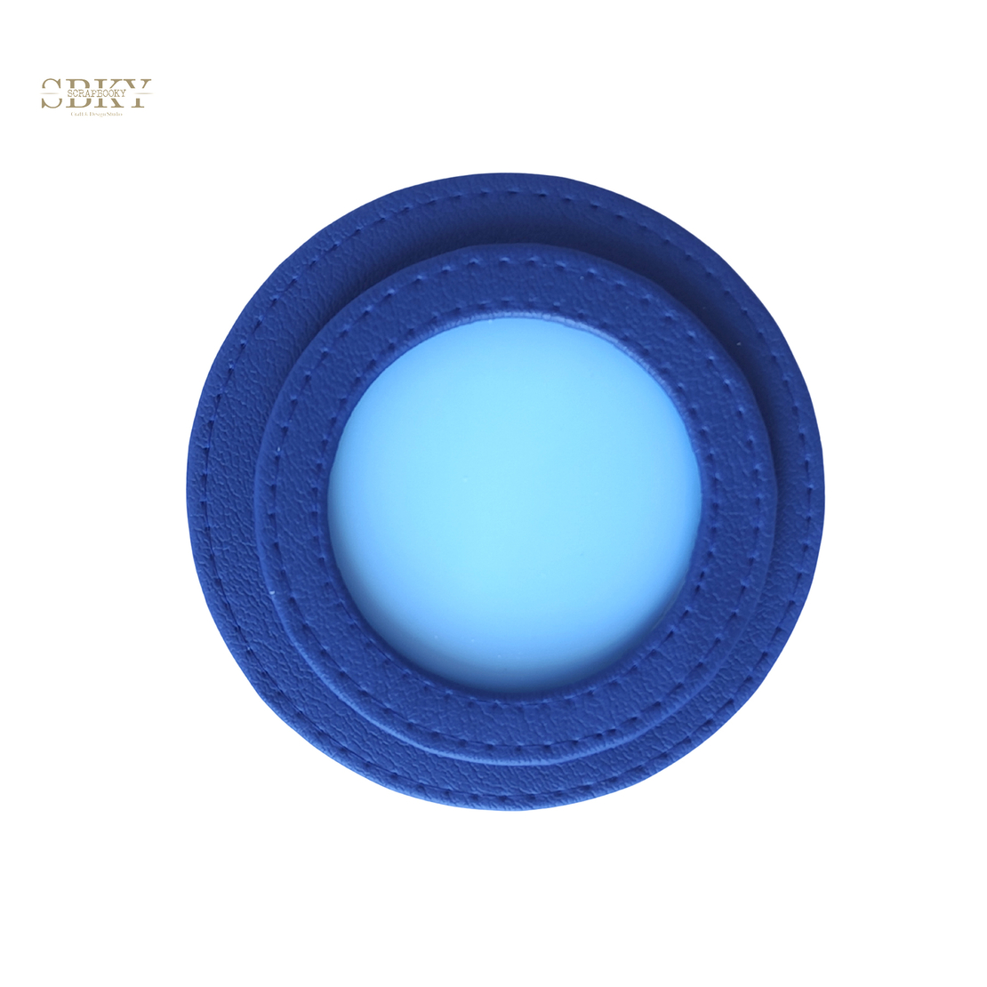 Shaker element with artificial leather, blue color