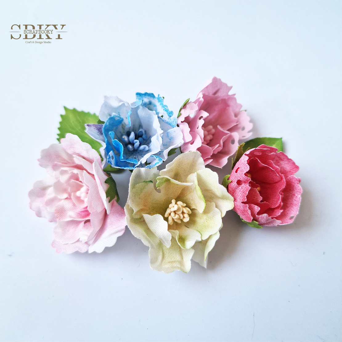 Handmade Flowers ND - Set of 5, N10