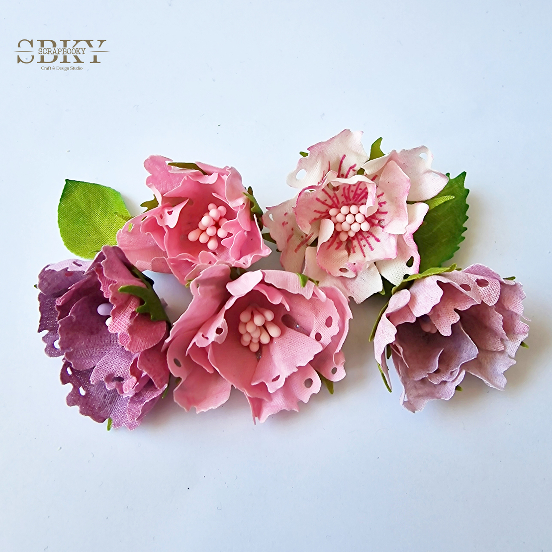 Handmade Flowers ND - Set of 5, N28