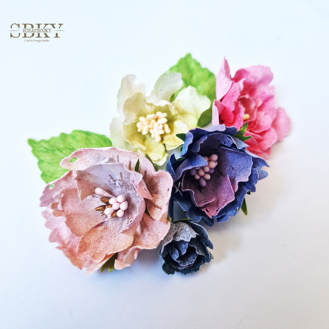 Handmade Flowers ND - Set of 5, N12