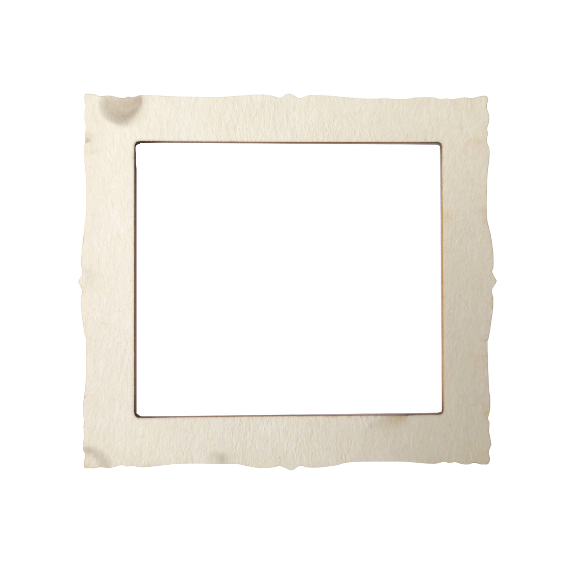 Chipboard gold rectangular frame