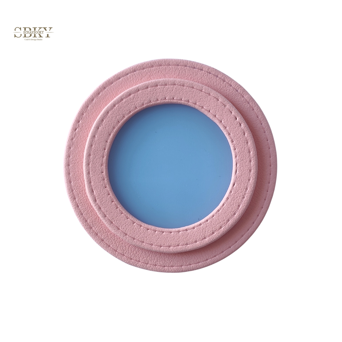 Shaker element with artificial leather, pink color