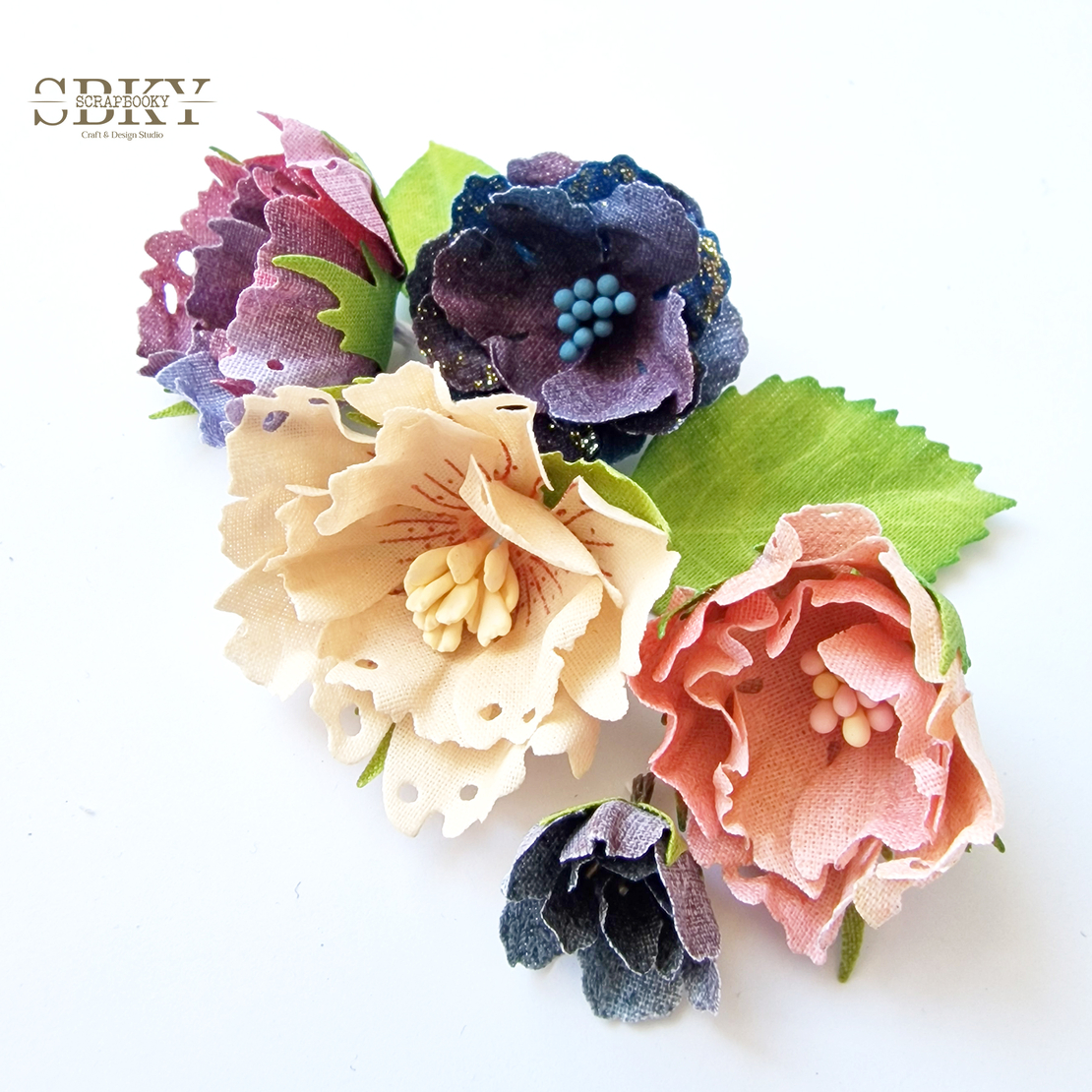 Handmade Flowers ND - Set of 5, N29