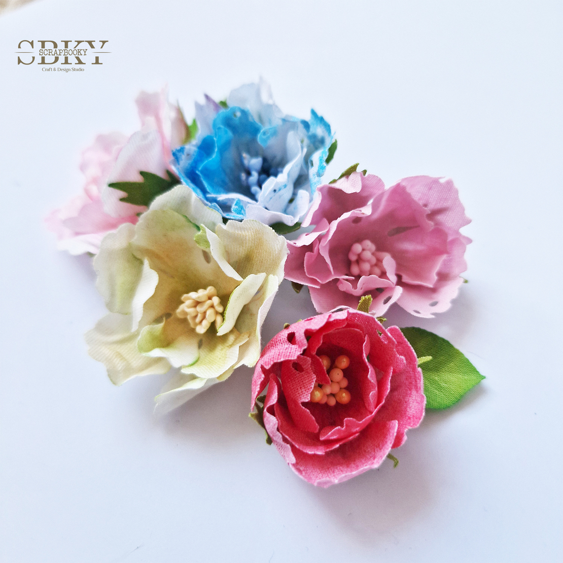 Handmade Flowers ND - Set of 5, N10