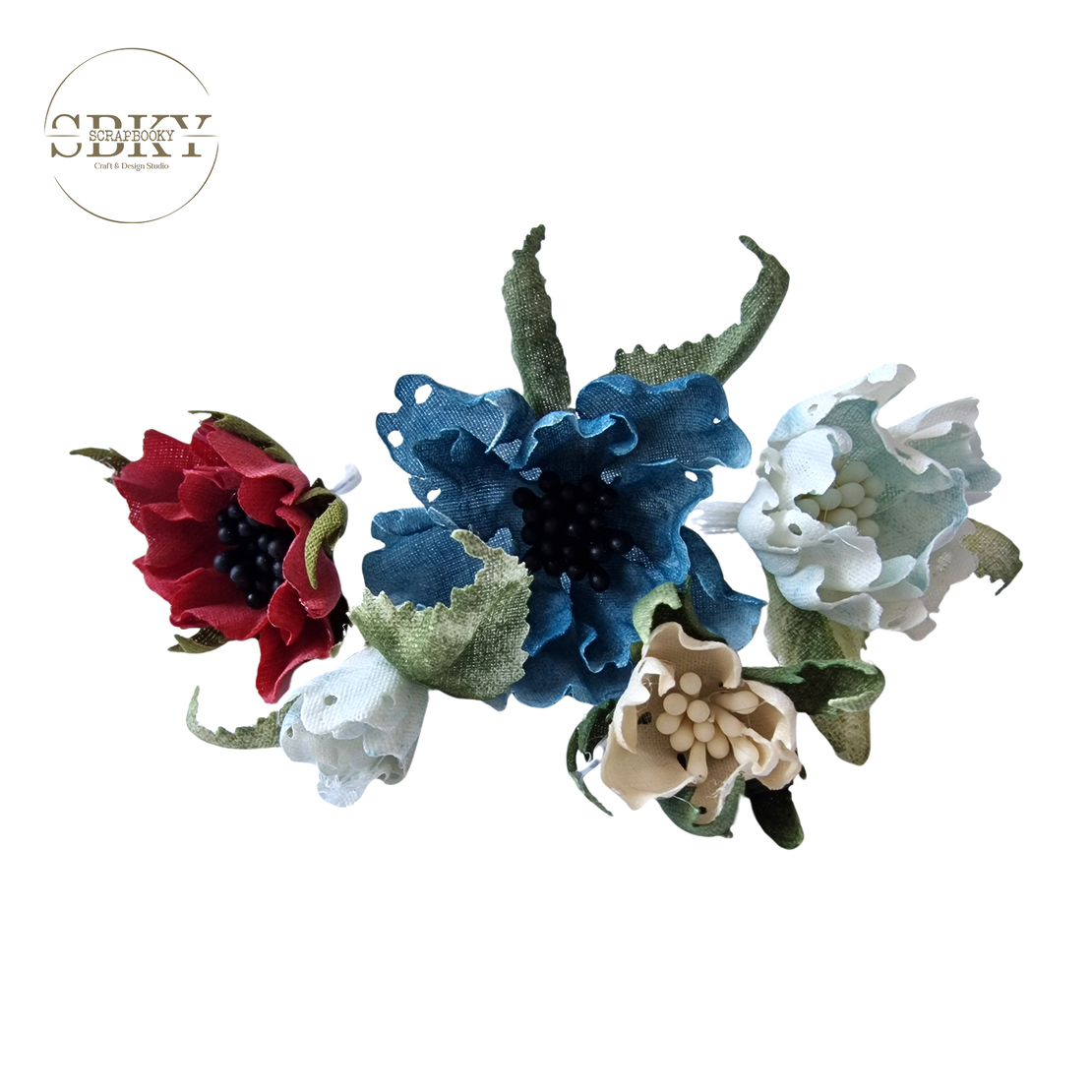 Handmade Flowers - Set of 5, N4