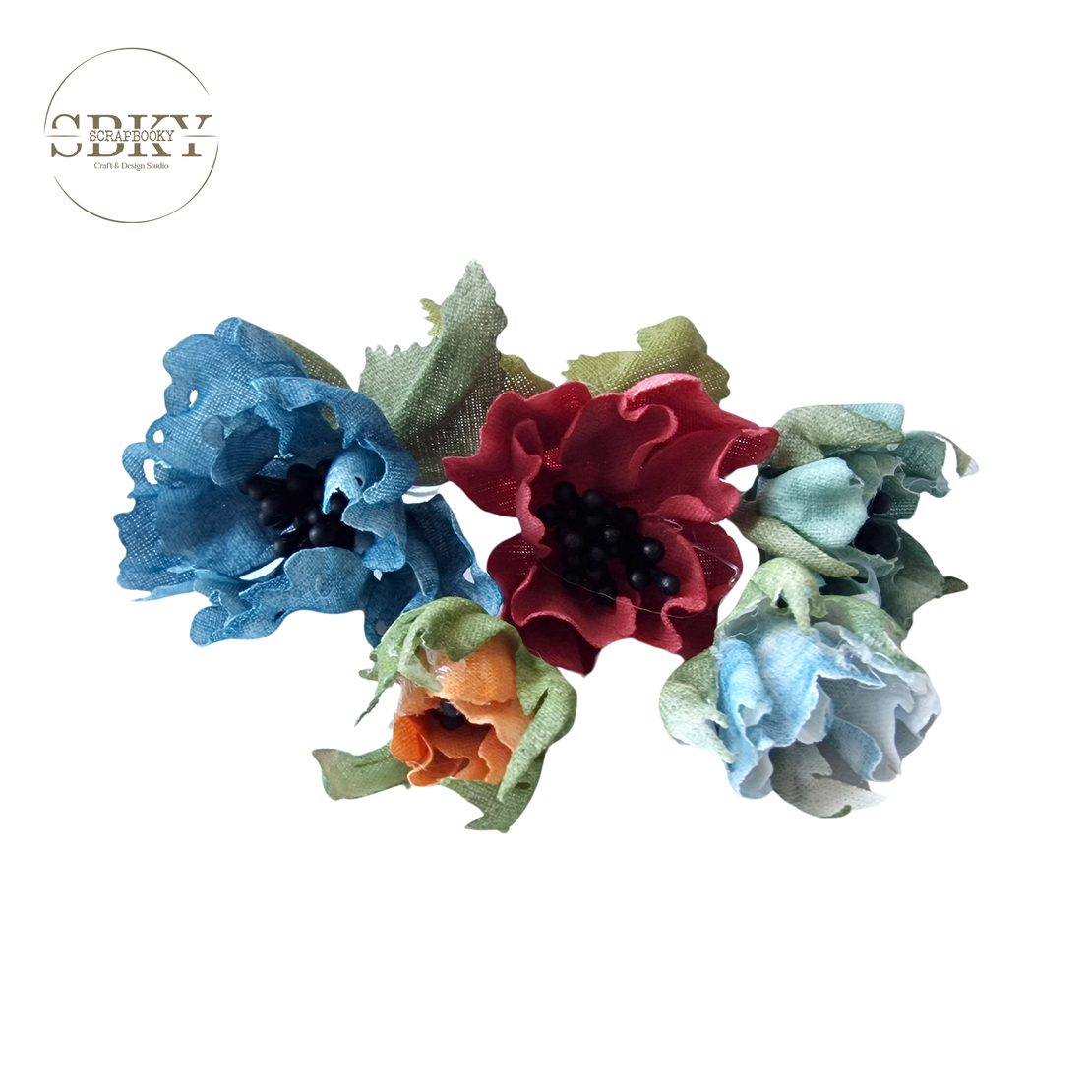Handmade Flowers - Set of 5, N7