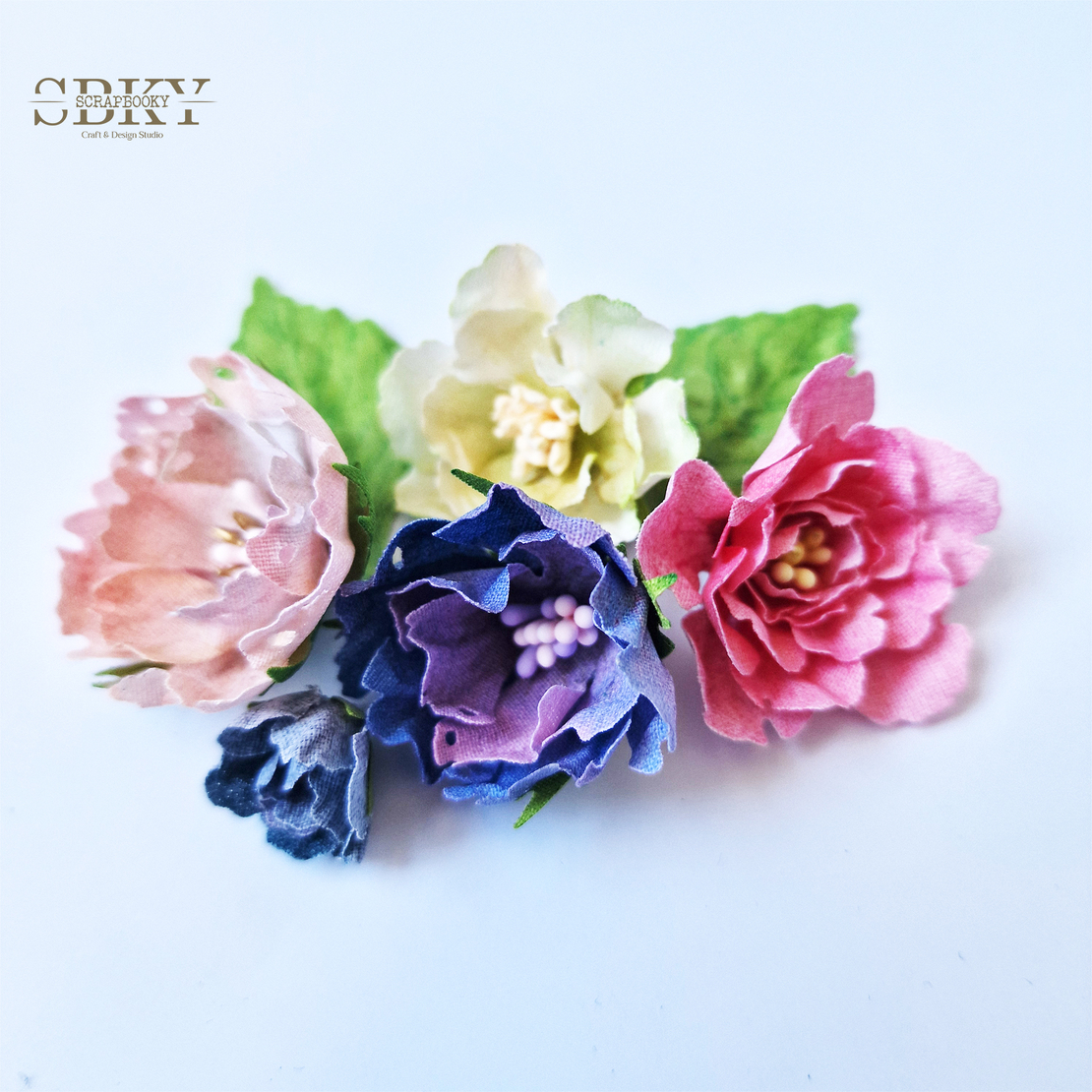 Handmade Flowers ND - Set of 5, N12