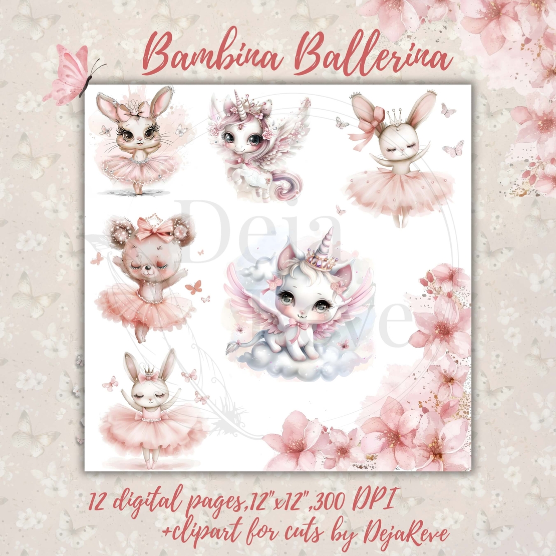 Bambina Ballerina - Digital Papers