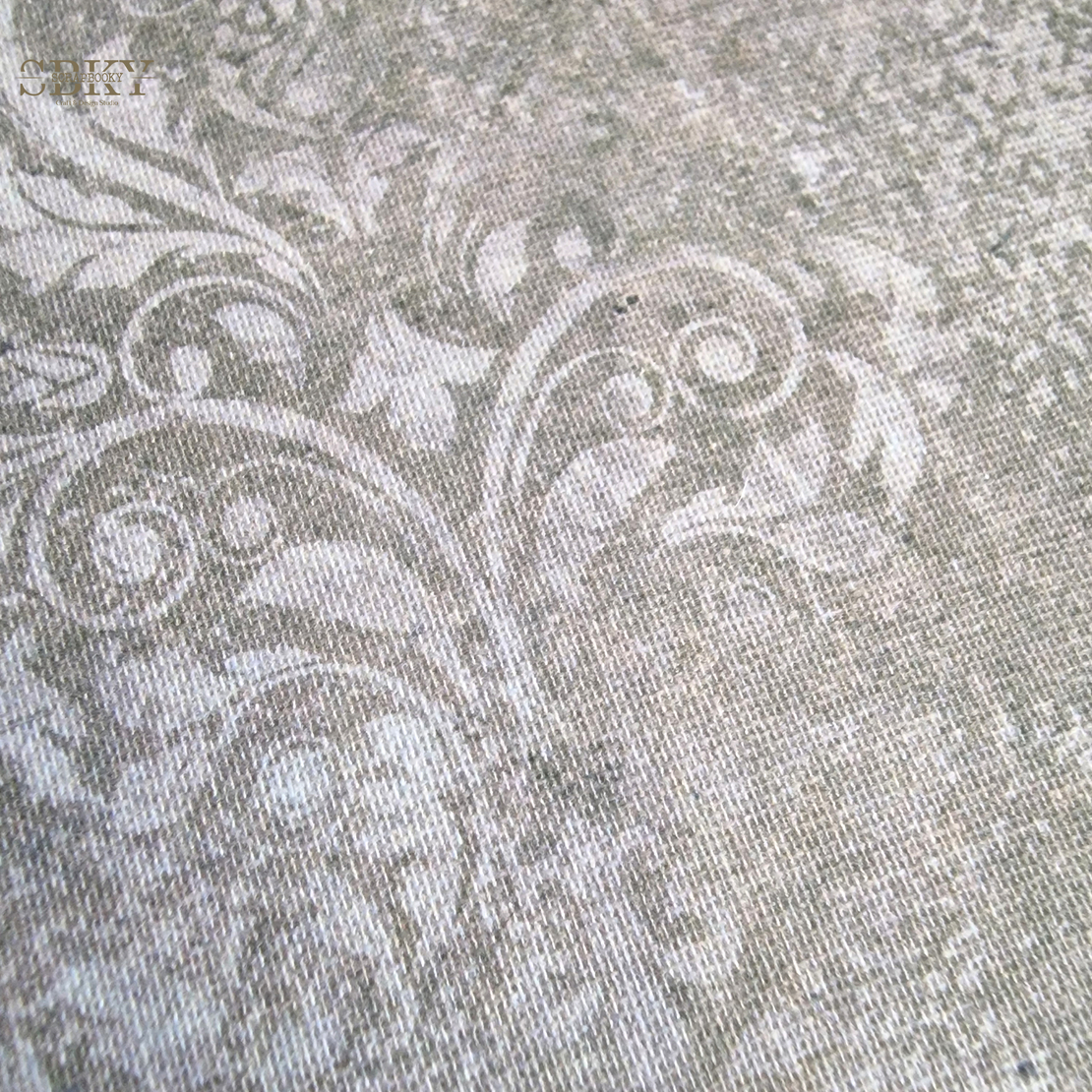 Bookbinding Canvas “Faded Roses & Letters” – 25x60 cm