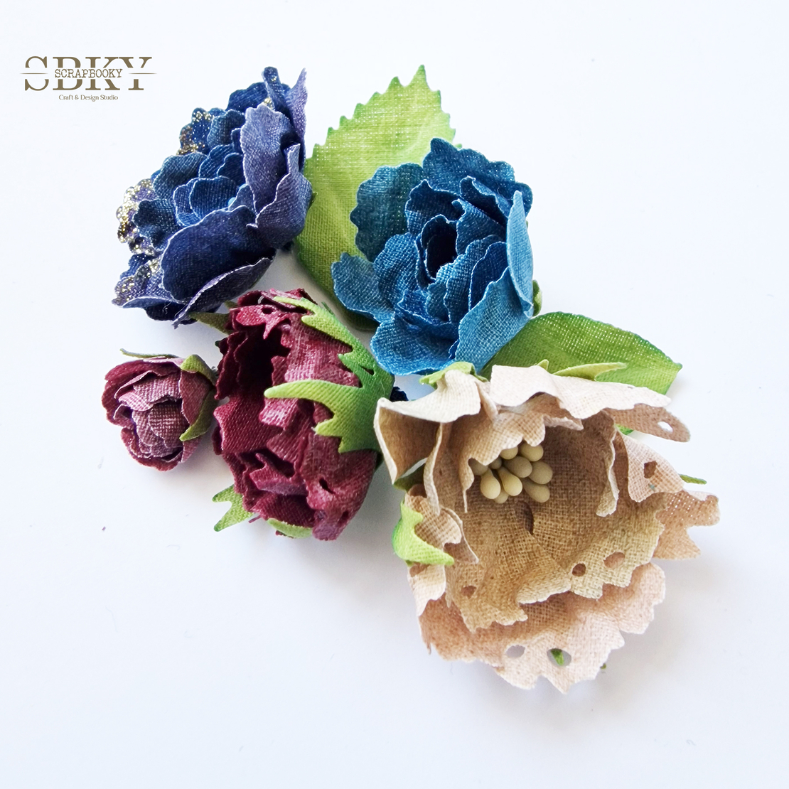 Handmade Flowers ND - Set of 5, N23