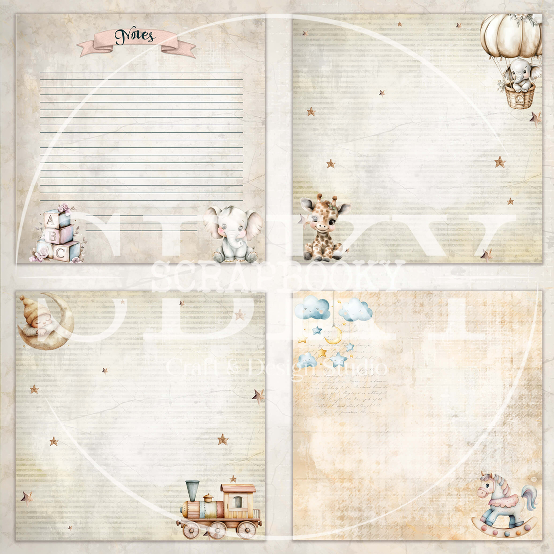 Digital Pages For Baby Album ''Baby Dreams'' - in English