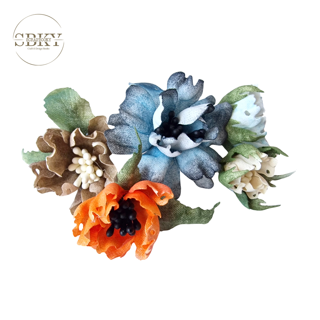 Handmade Flowers - Set of 5, N9
