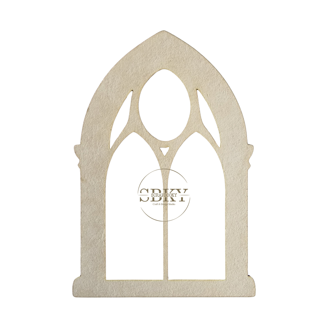 Chipborad Set of 3 Gothic Windows, N2