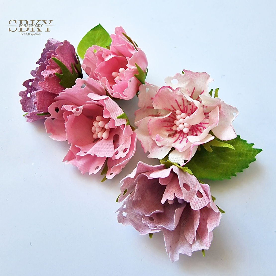 Handmade Flowers ND - Set of 5, N28