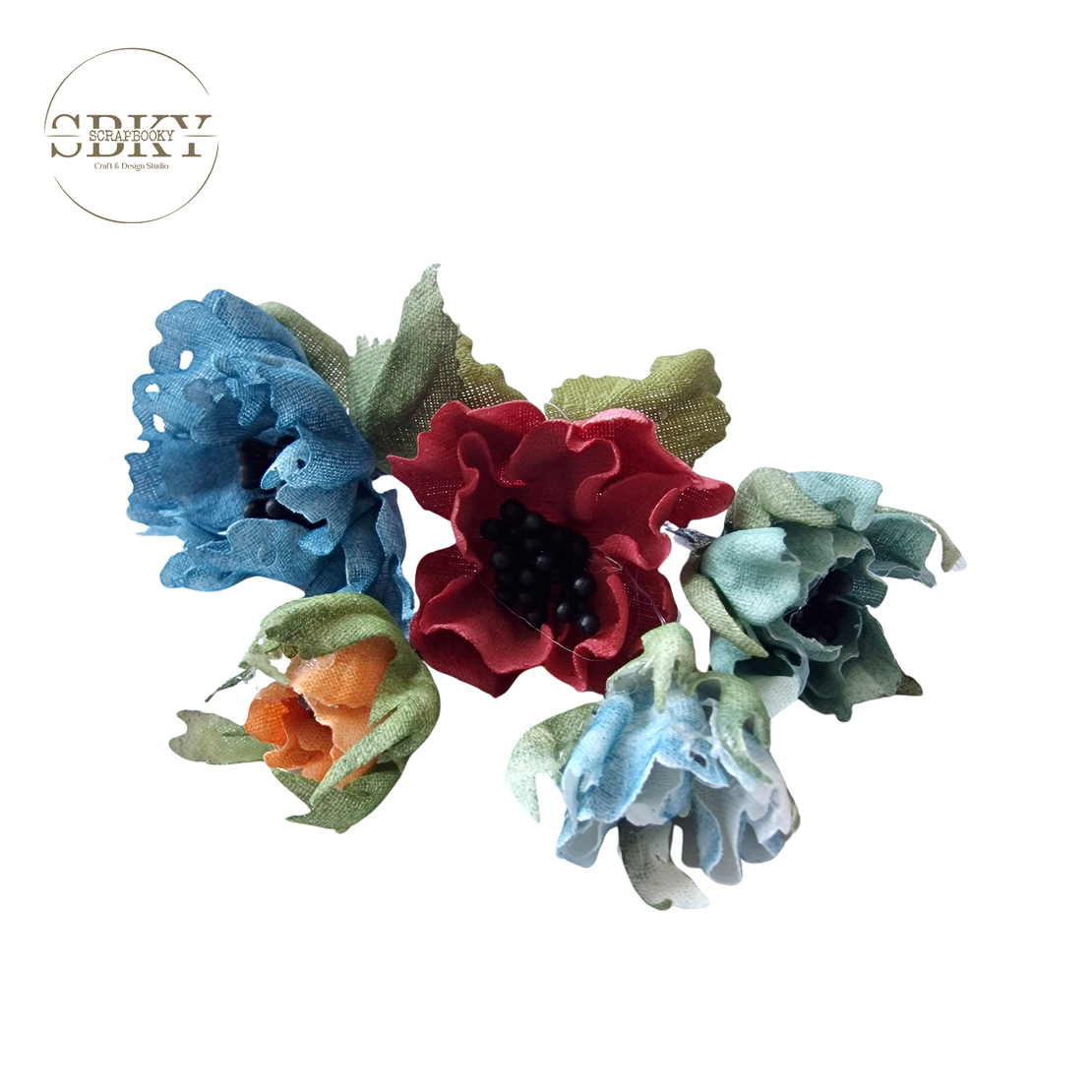 Handmade Flowers - Set of 5, N7