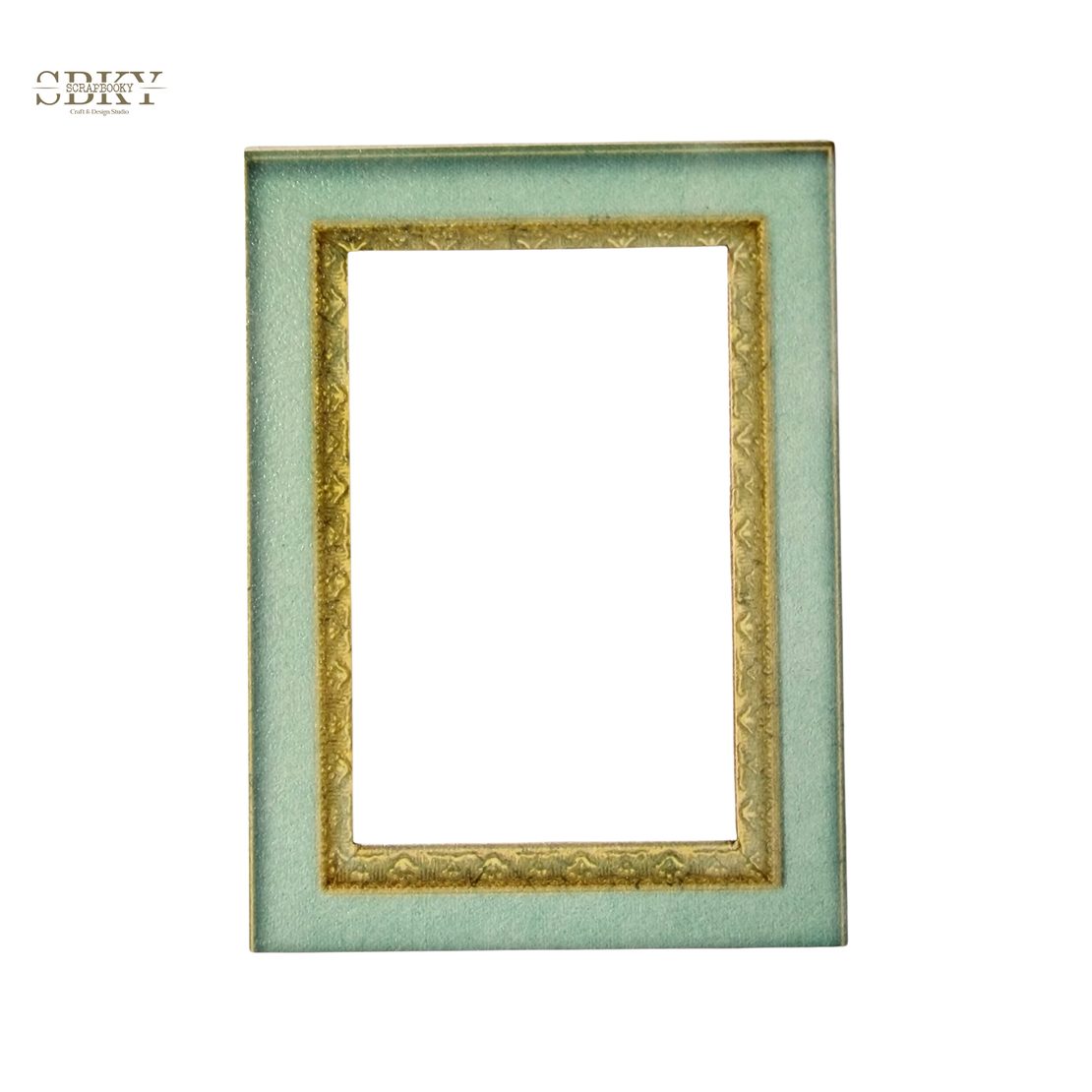 Chipboard light blue frame, 