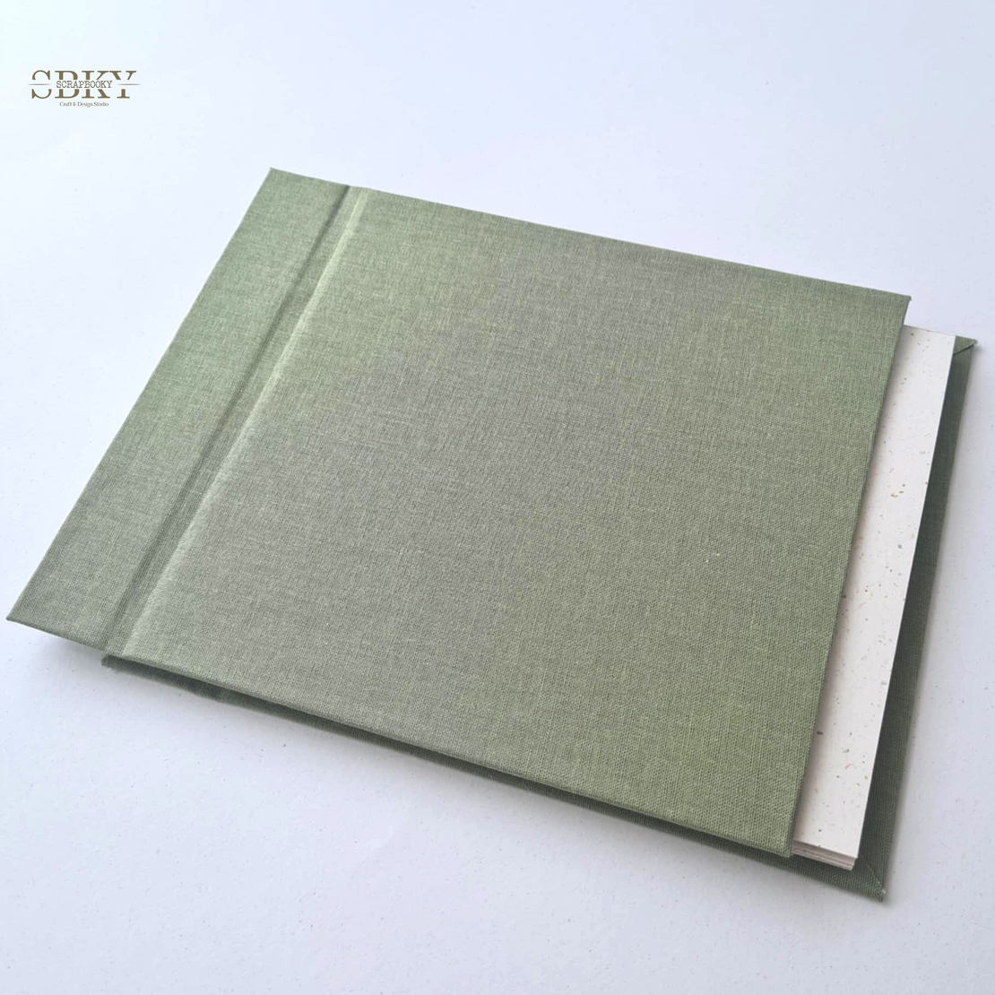Blank Retro Album, military green