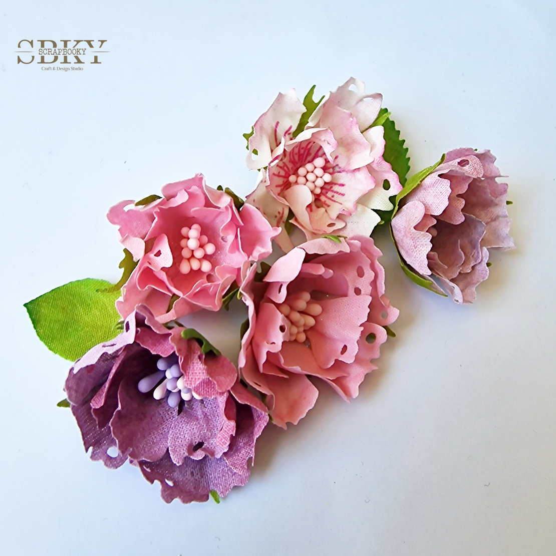 Handmade Flowers ND - Set of 5, N28