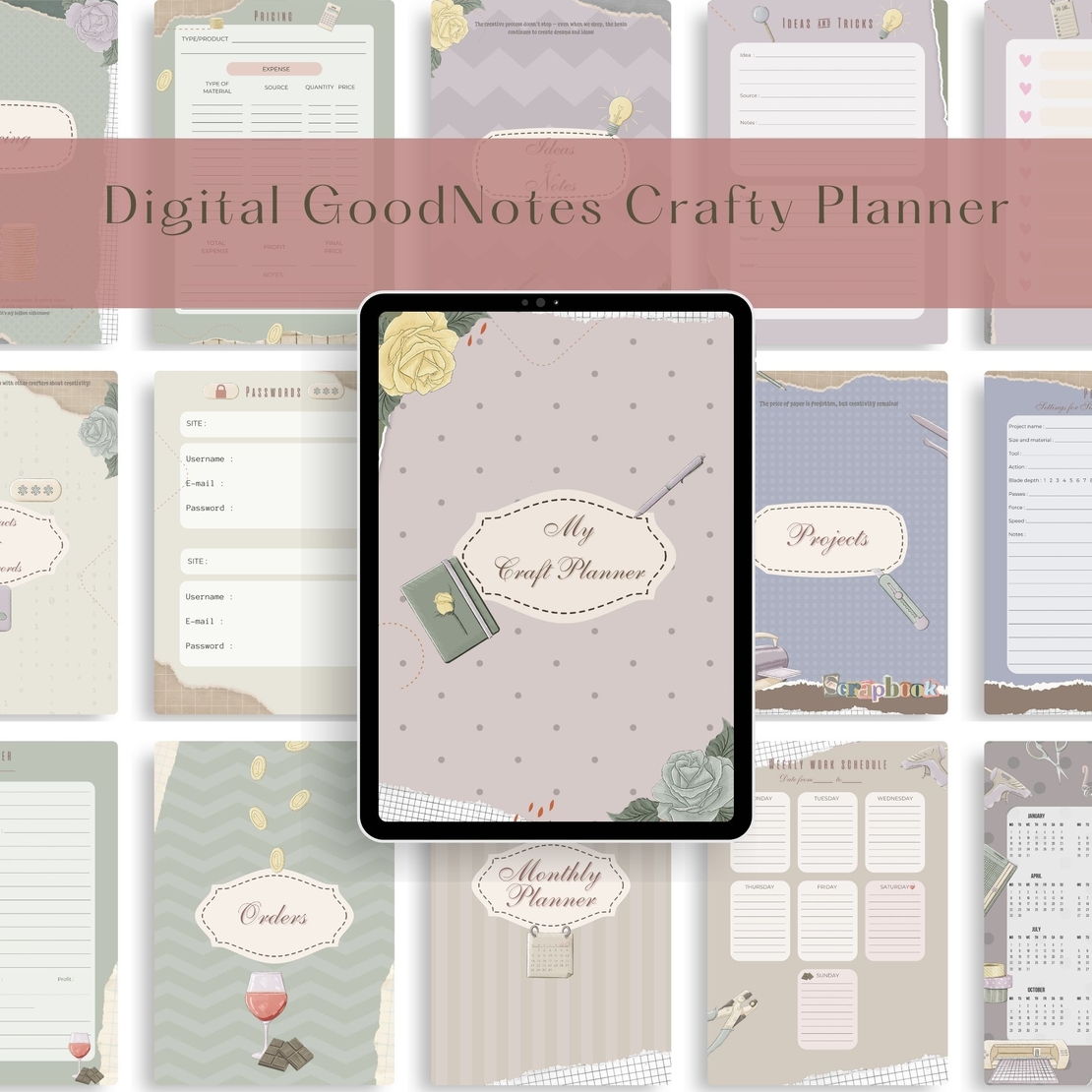 Digital Pages For Planner 