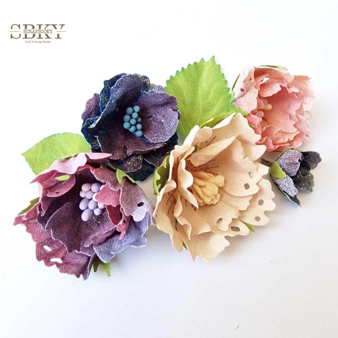 Handmade Flowers ND - Set of 5, N29