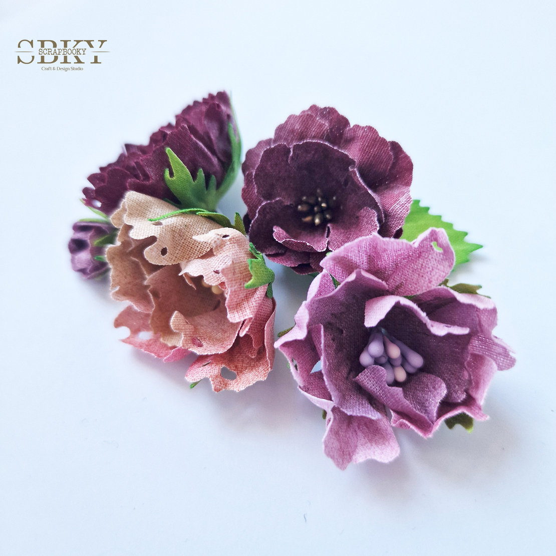 Handmade Flowers ND - Set of 5, N8