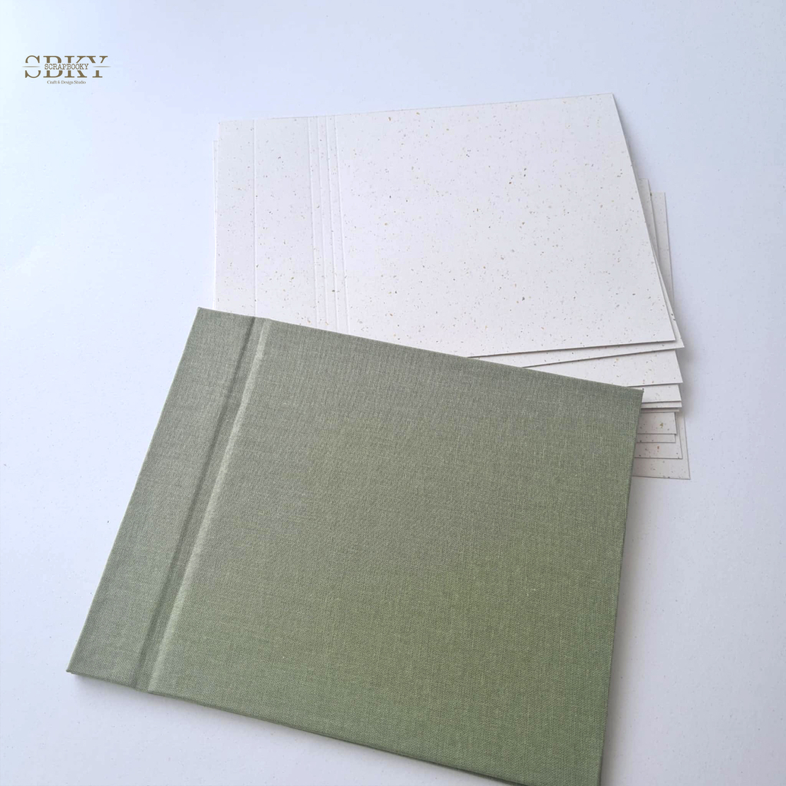 Blank Retro Album, military green
