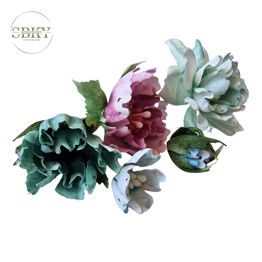 Handmade Flowers - Set of 5, N1