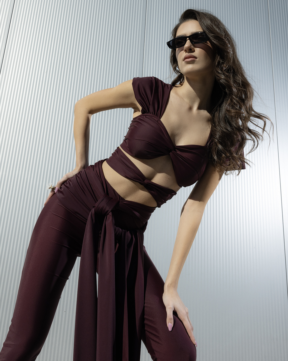 Burgundy Bond Pants