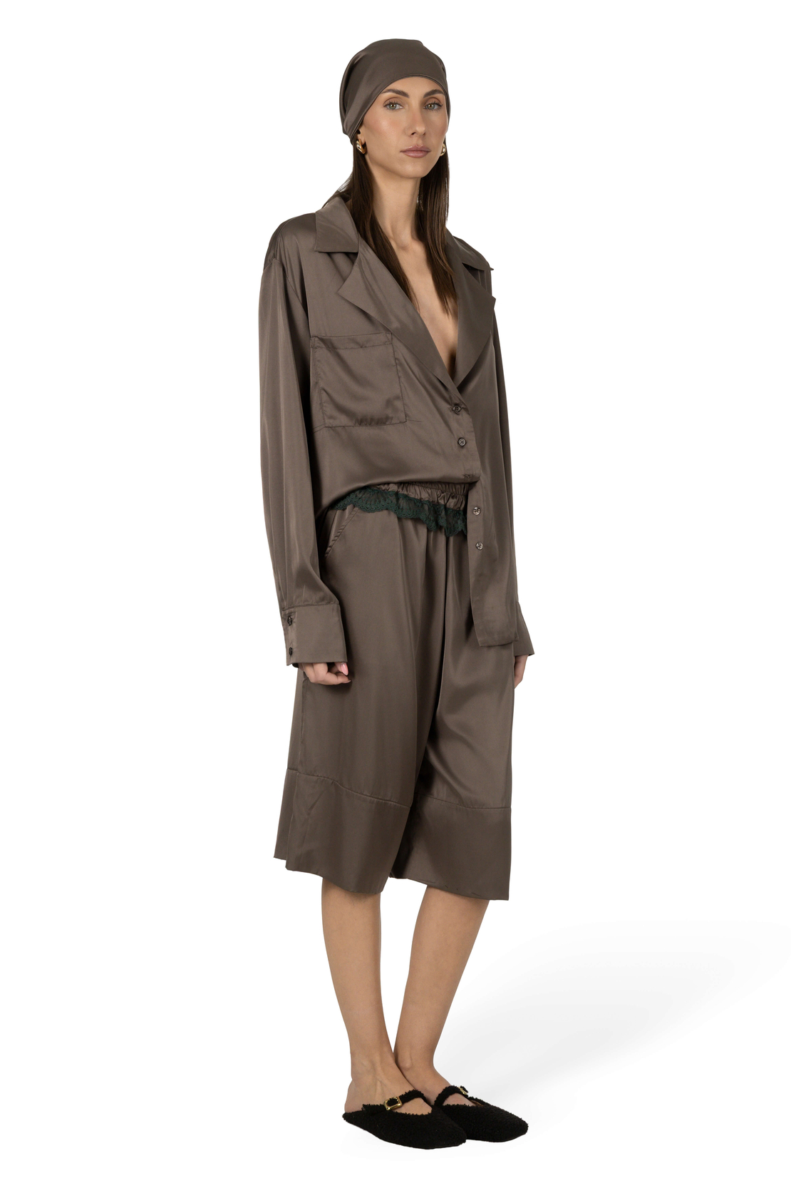 SIENNA SATIN BERMUDAS