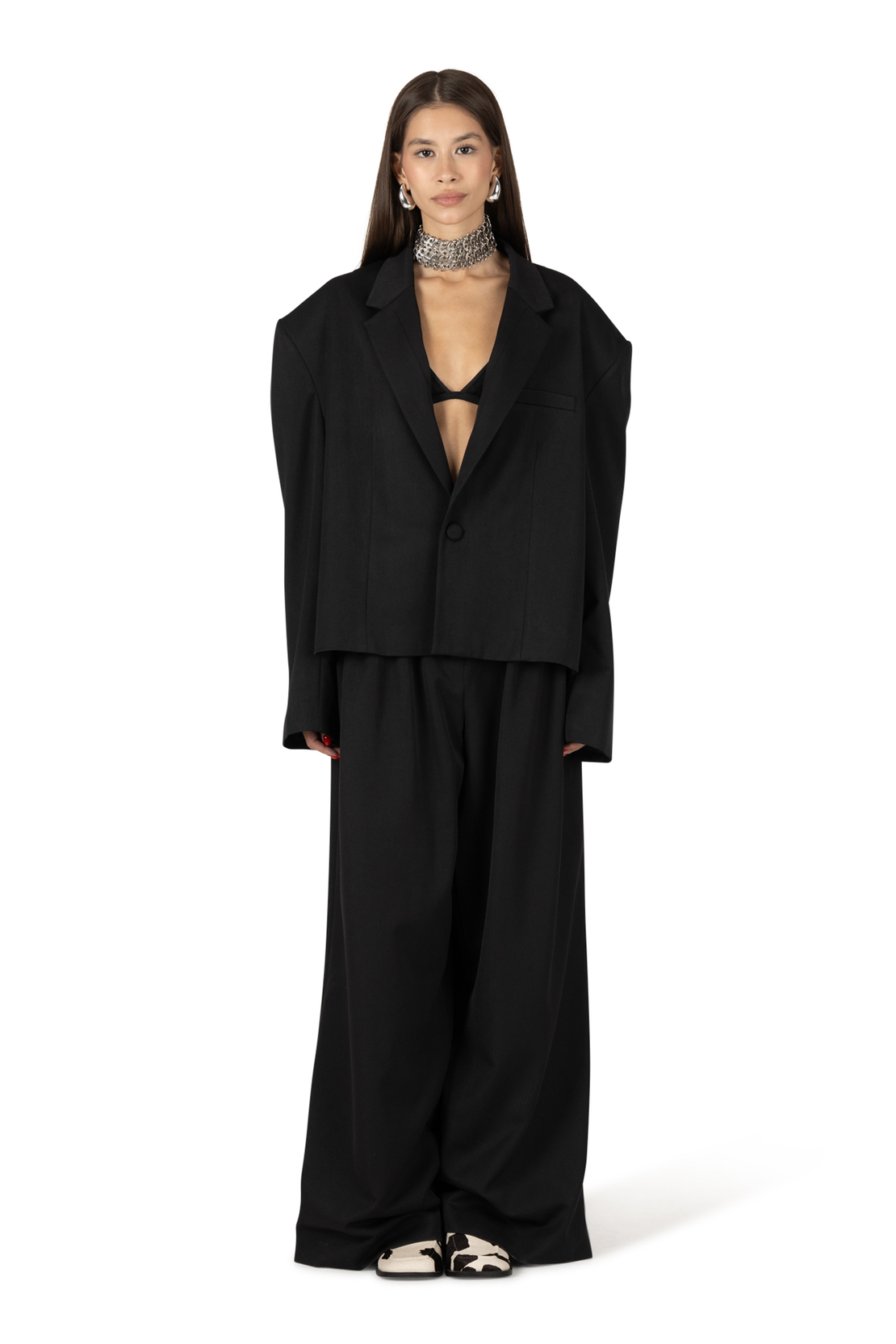 Salma Black Oversize Blazer