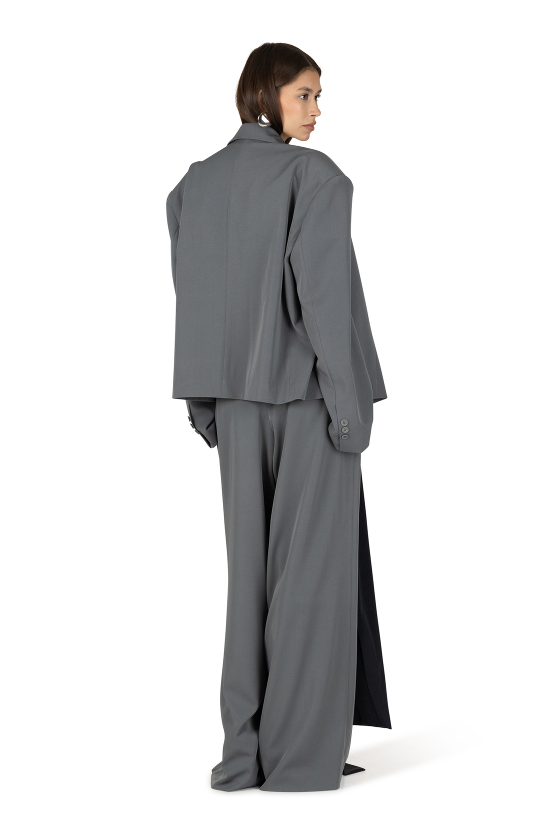 Salma Grey Oversize Blazer