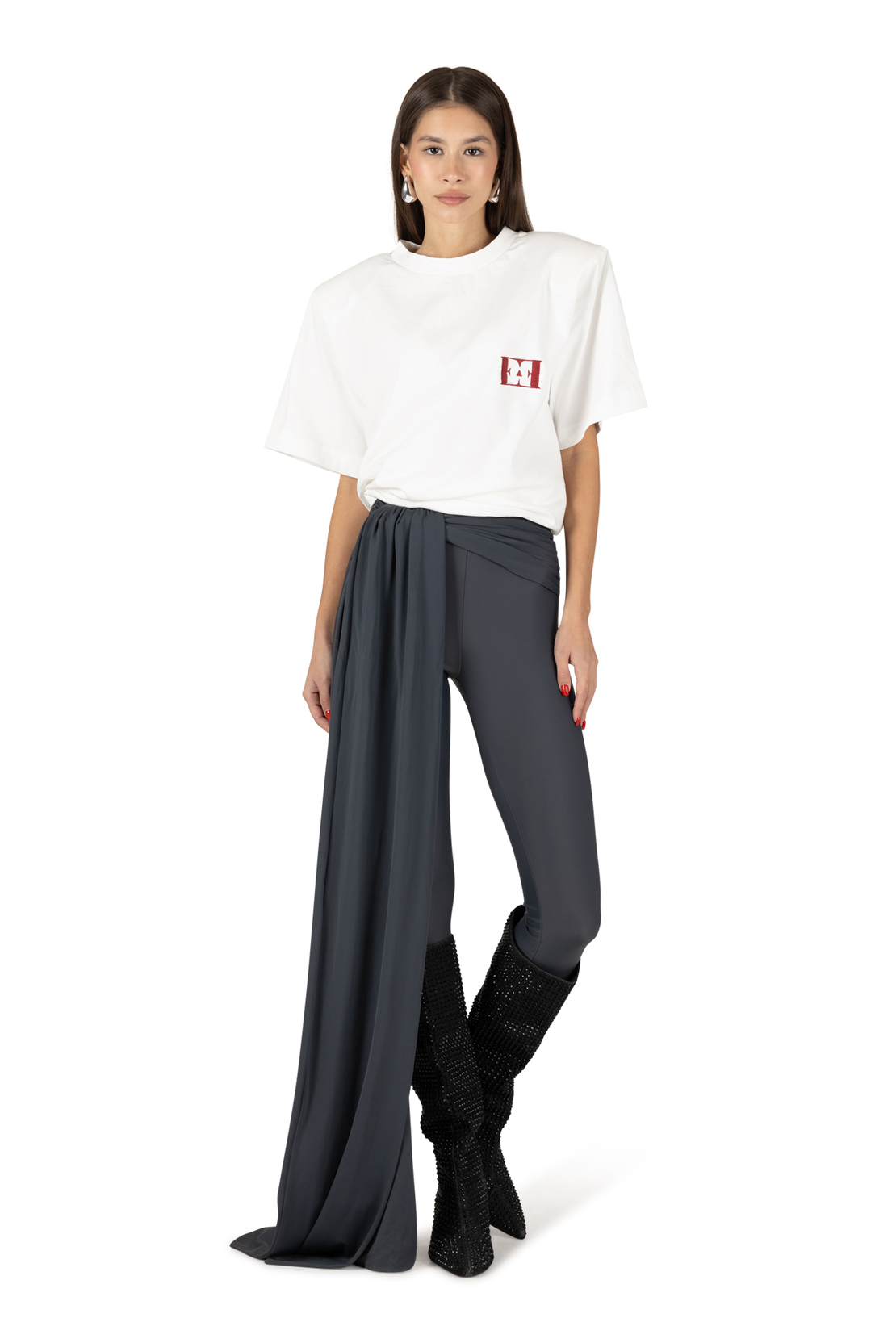 Stone grey bond pants