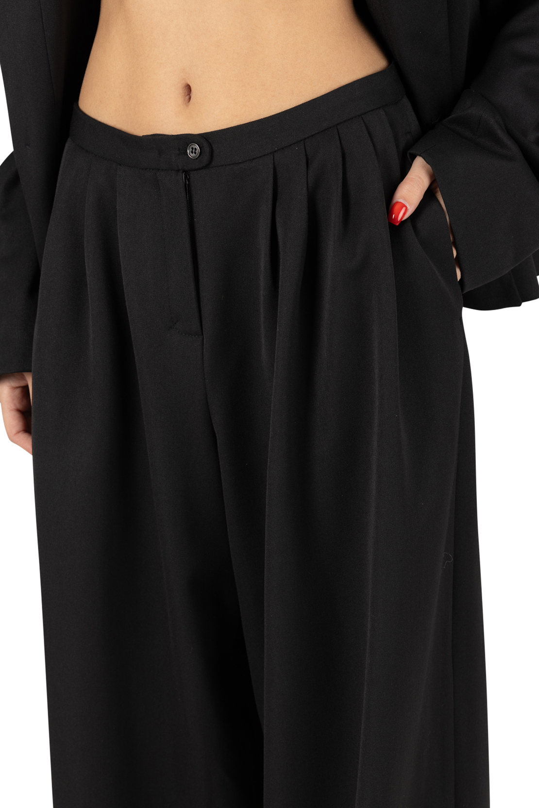 Penny  Black Loose Pants