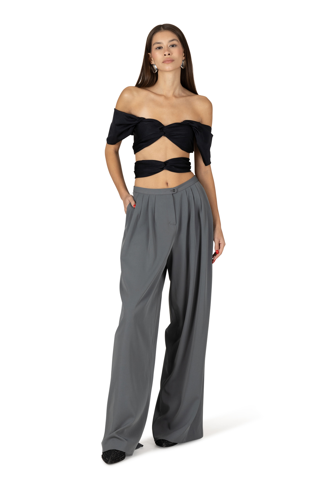Penny Grey Loose Pants