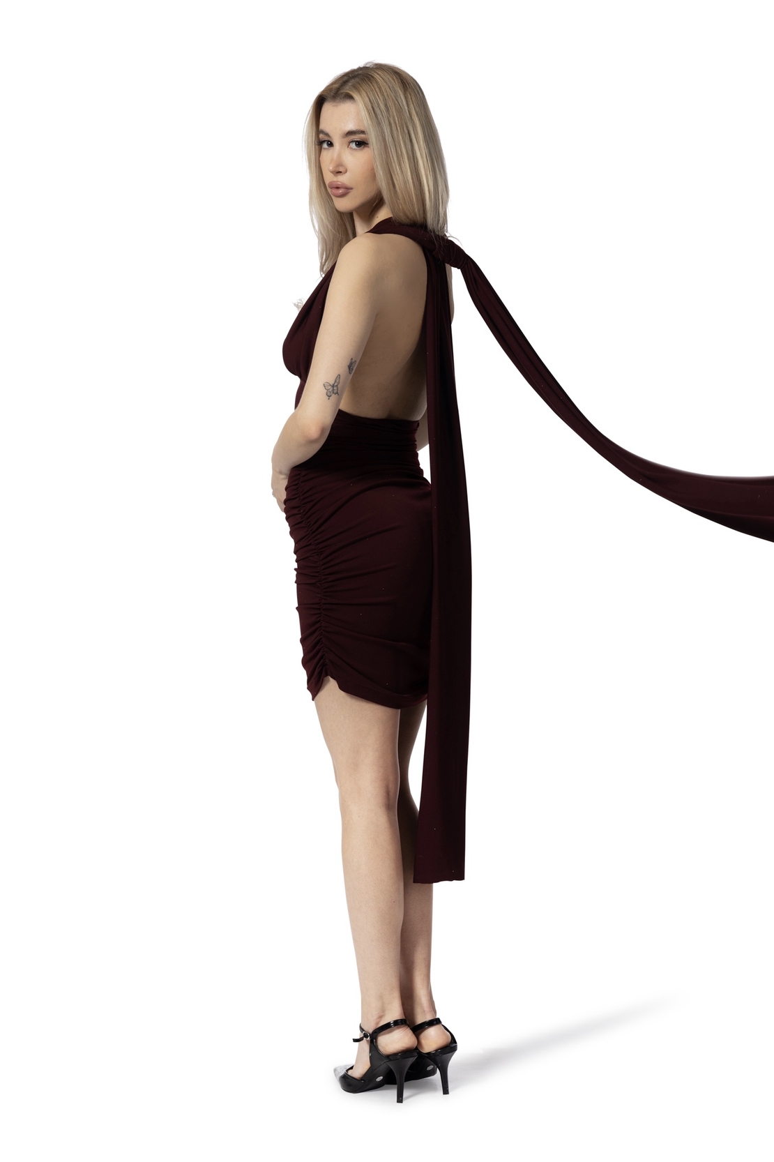 CARMEN DRAPED DRESS