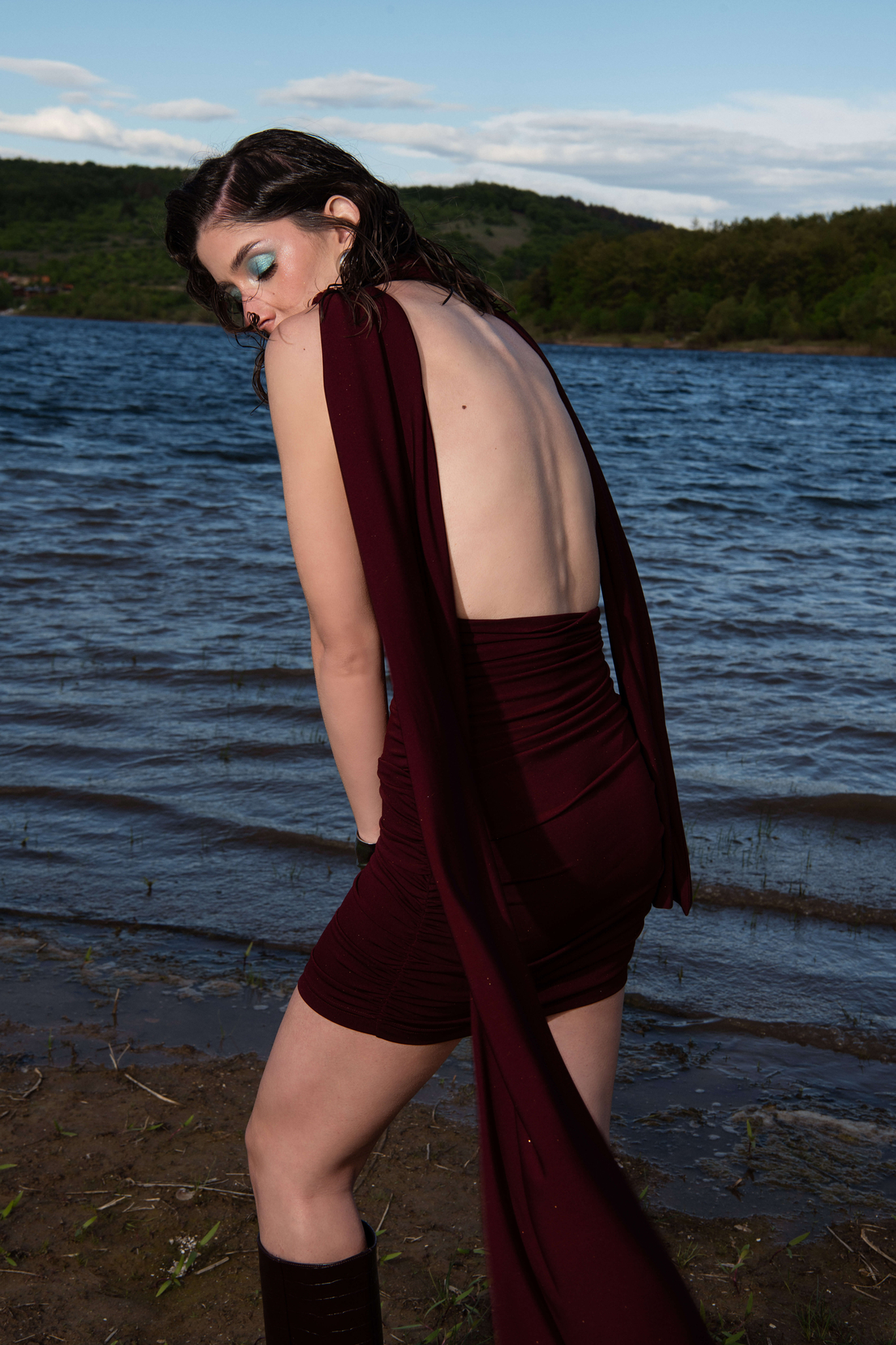 CARMEN DRAPED DRESS