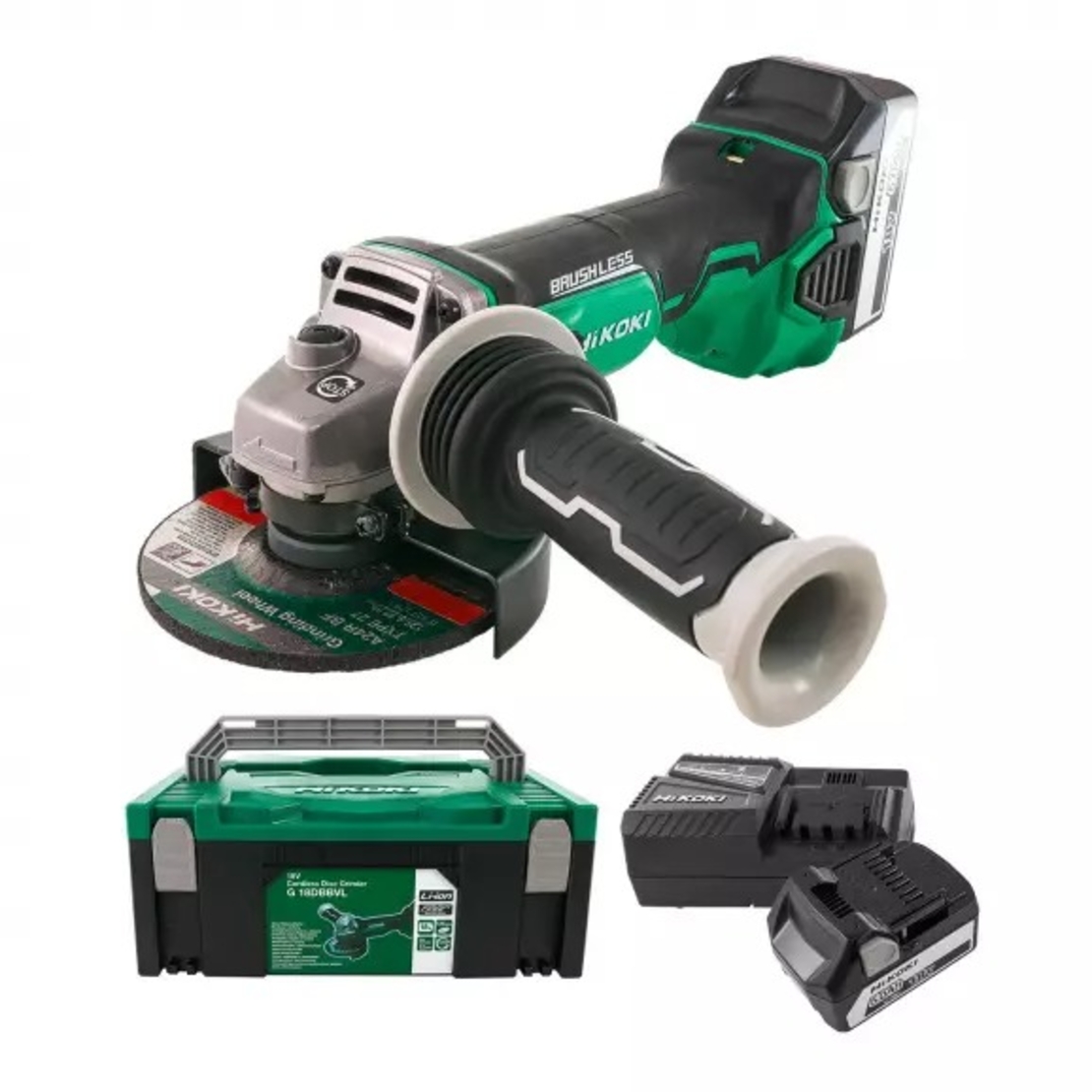 Акумулаторен ъглошлайф HITACHI/HIKOKI G18DBBVL-WQZ
