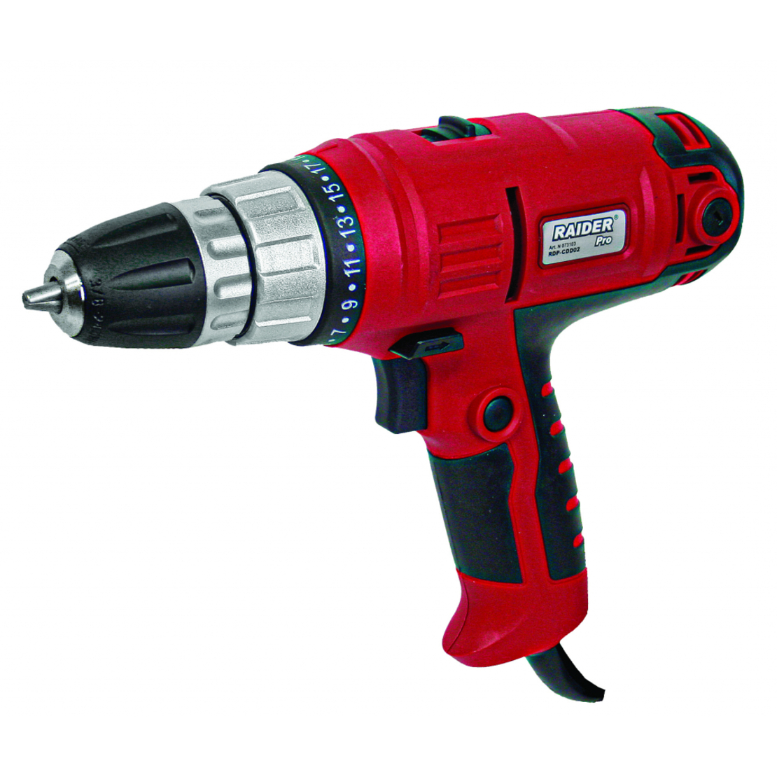 Винтоверт Raider електрически 300 W, 35 Nm, 0.8-10 мм, RDP-CDD02