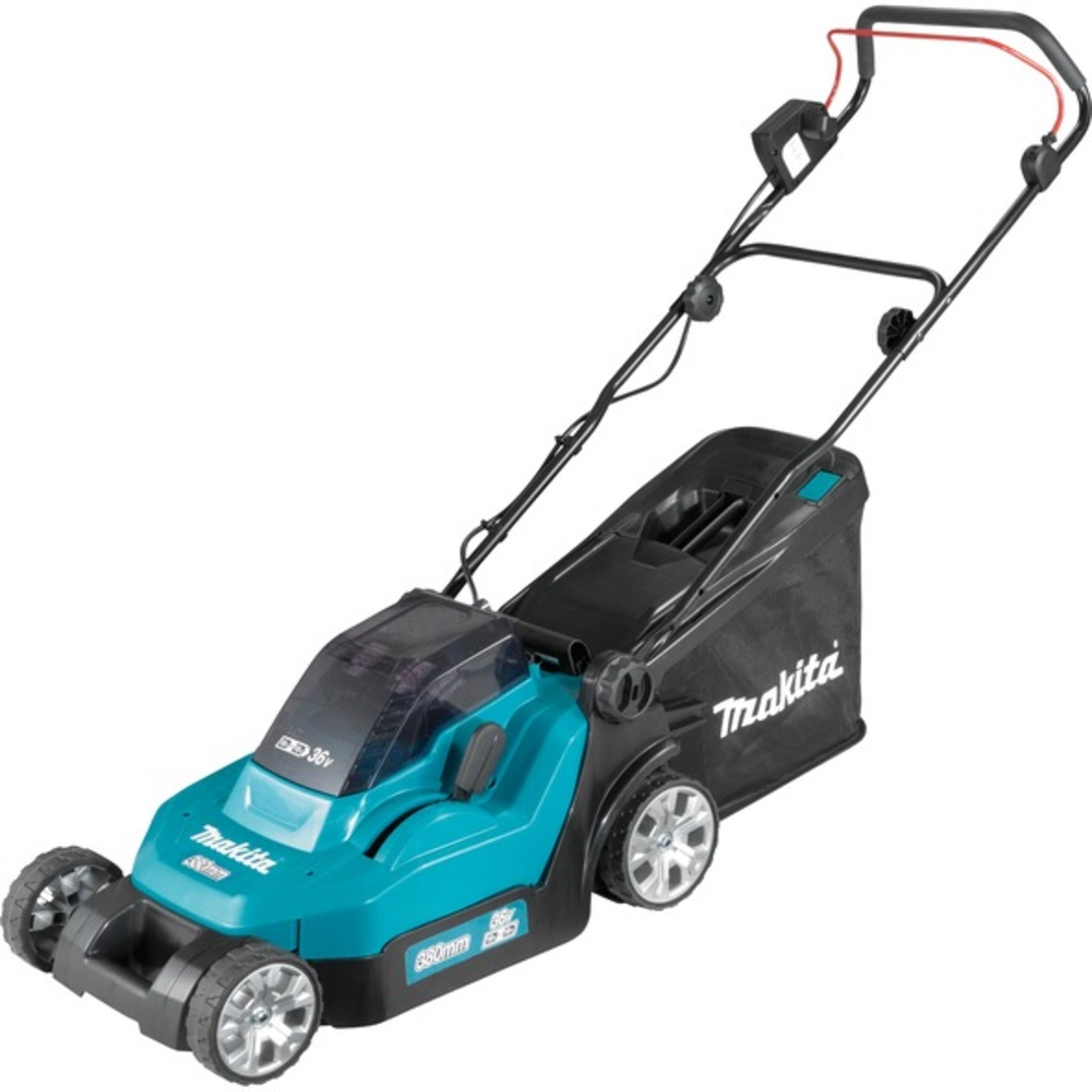 Коса Makita акумулаторна колесна без батерия и зарядно, 36 V, 380 мм, DLM382Z