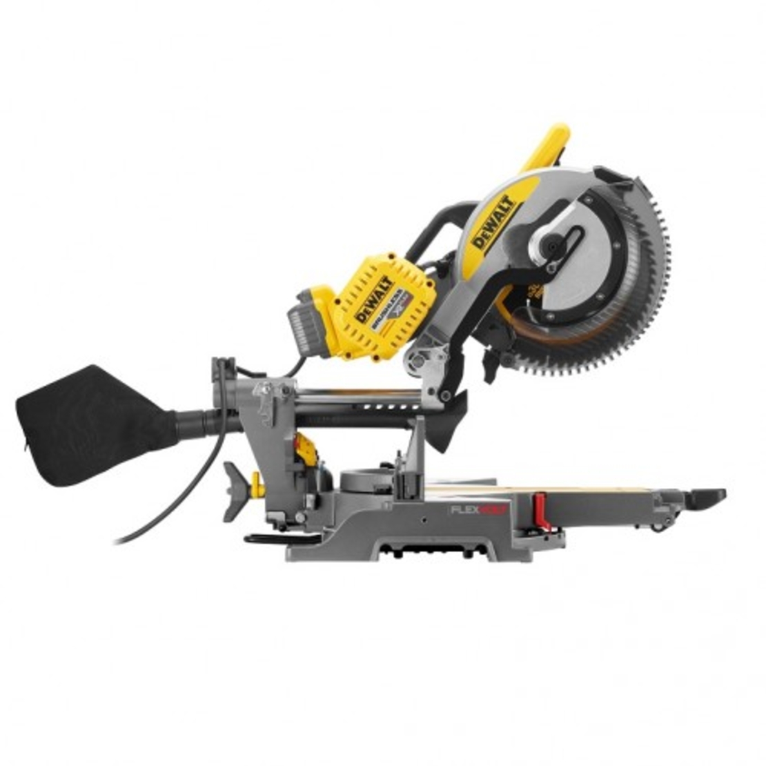 Акумулаторен настолен циркуляр DeWALT потапящ с герунг с 2 батерии и зарядно, 54 V, 2 Ah, ф 305 мм, 1900-3800 об./мин, DHS780T2A