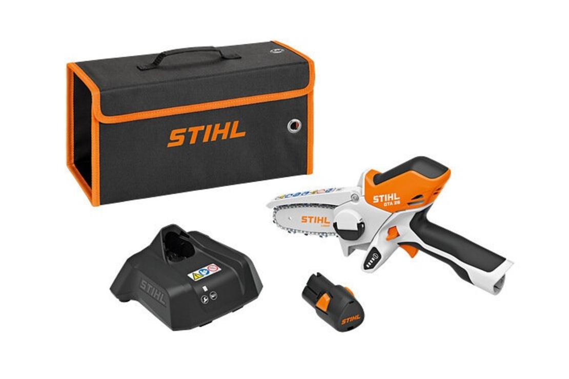 Трион STIHL верижен акумулаторен с 1 батерия и зарядно, 10.8 V, 2.6 Ah, 10 см, 1/4 