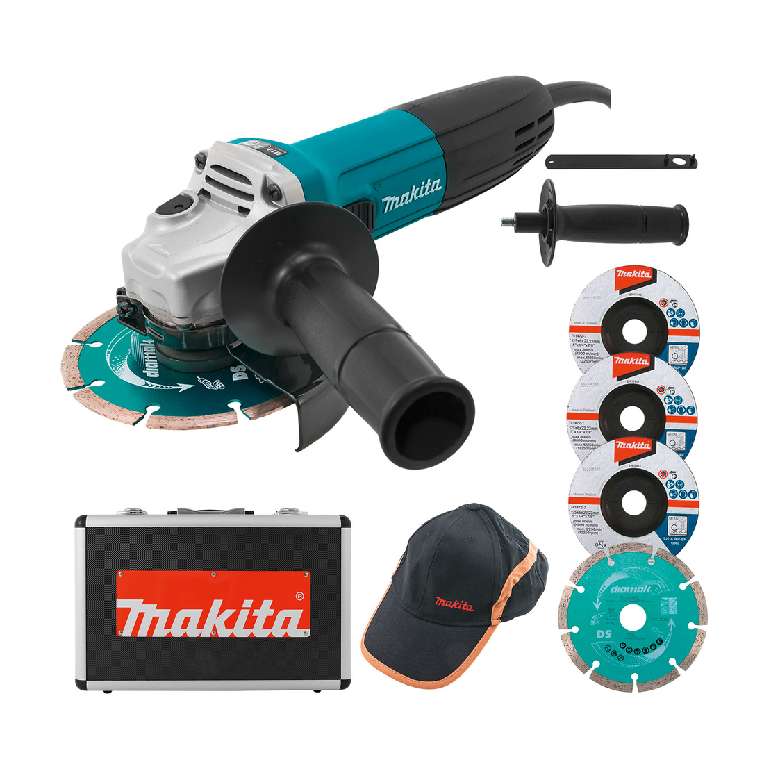 Ъглошлайф Makita електрически 720 W, 125 мм, 11 000 об./мин, GA5030RSP3