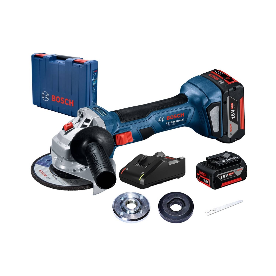 Акумулаторен ъглошлайф BOSCH GWS 180-LI Professional