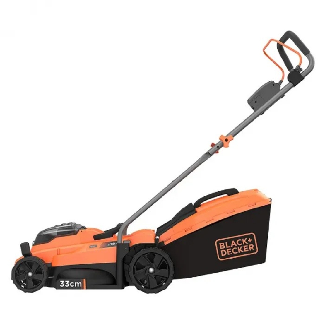 Коса Black & Decker акумулаторна колесна с 2 батерии и зарядно, 36 V, 4 Ah, 330 мм, BCMW33184L2