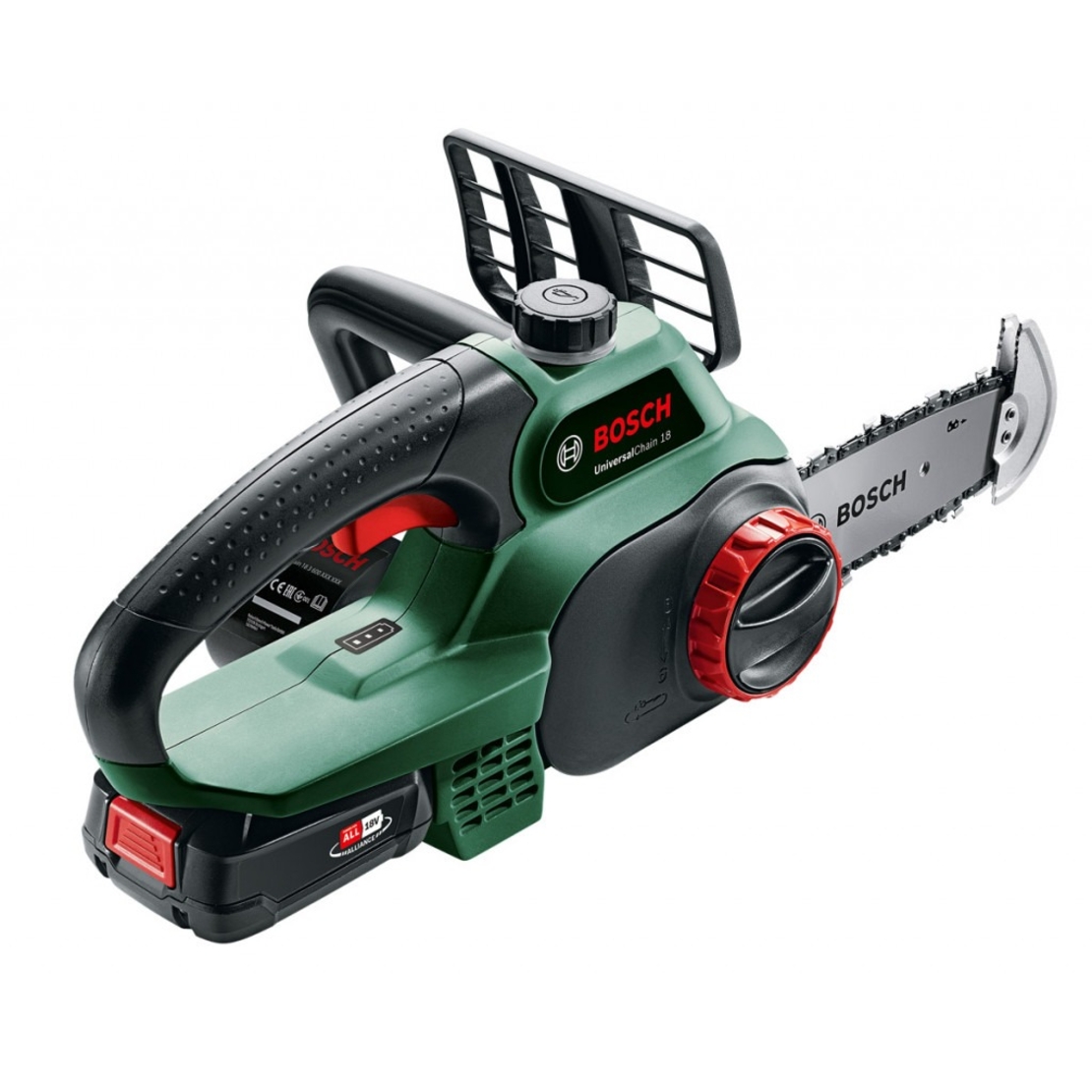 Трион Bosch верижен акумулаторен с 1 батерия и зарядно, 18 V, 2.5 Ah, 20 см, 3/8 