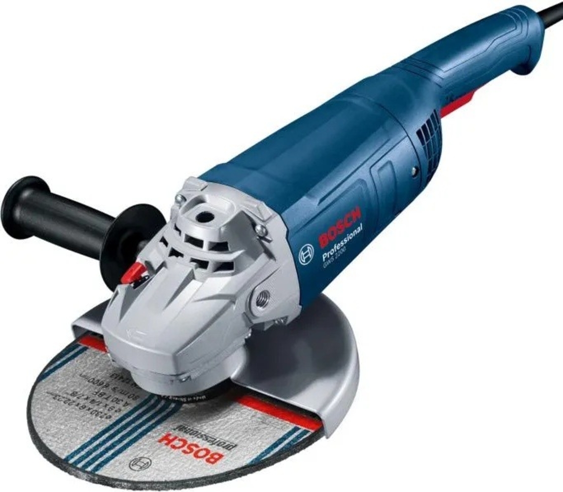 Ъглошлайф Bosch електрически с плавен старт 2200 W, 230 мм, 6500 об./мин, GWS 2200