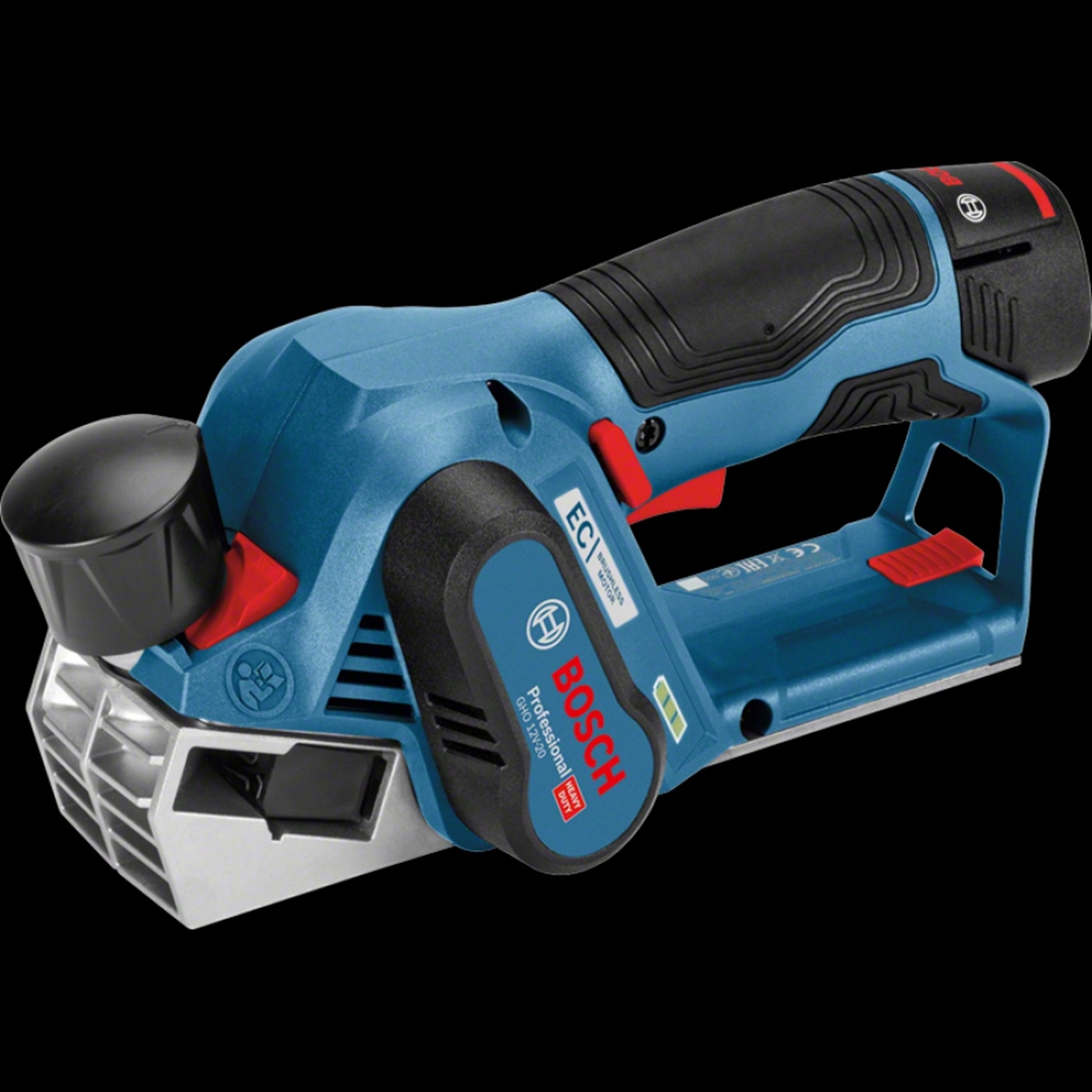 Ренде Bosch акумулаторно с 2 батерии и зарядно, 12 V, 3 Ah, 56 мм, 0-2 мм, GHO 12V-20