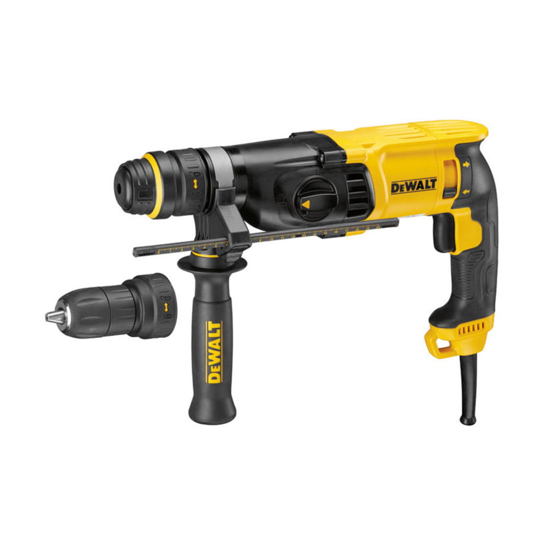 Перфоратор DeWALT електрически SDS-plus, 800 W, 2.8 J, 0-5540 уд./мин, D25134K