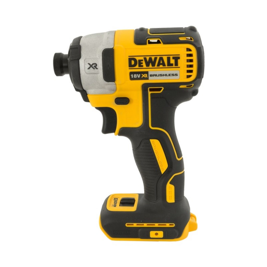Гайковерт акумулаторен DeWALT с безчетков двигател без батерия и зарядно, 18 V, 205 Nm, шестостен, 1/4