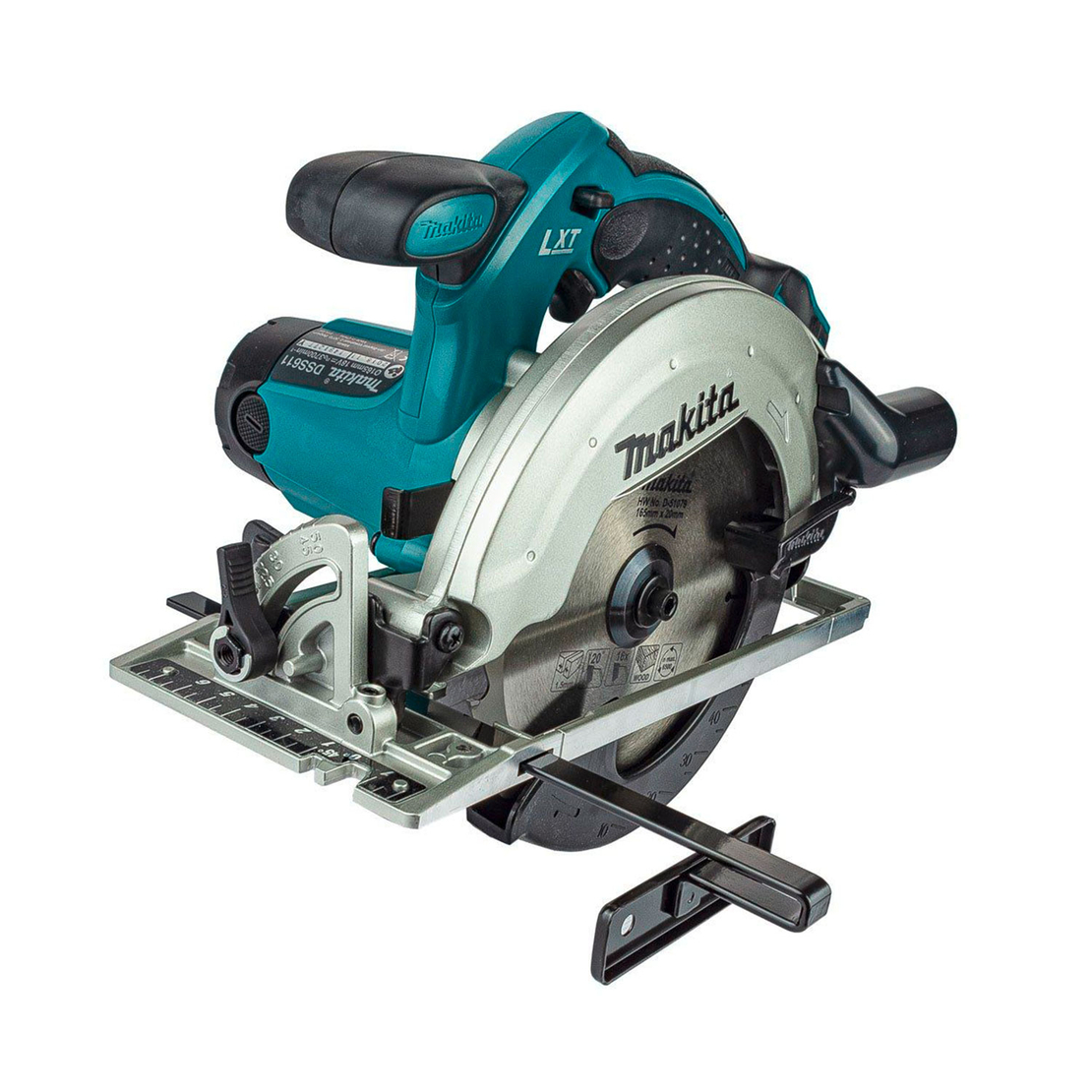 Акумулаторен ръчен циркуляр Makita без батерия и зарядно, 18 V, ф 165 мм, 3700 об./мин, DSS611Z
